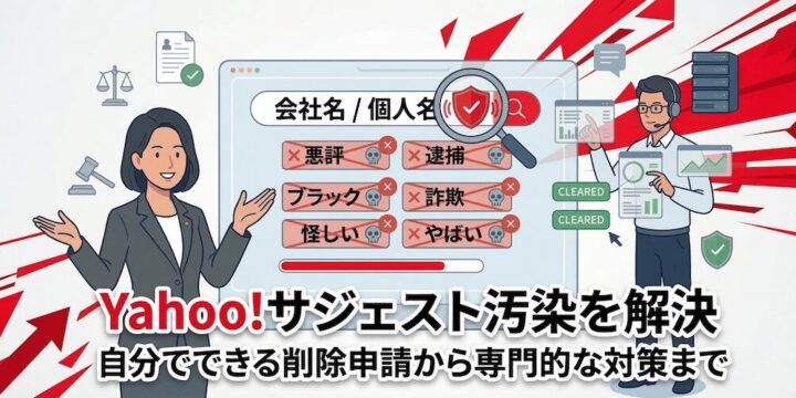 【弁護士監修】Yahooサジェスト削除方法｜汚染を最短で消す最新対策