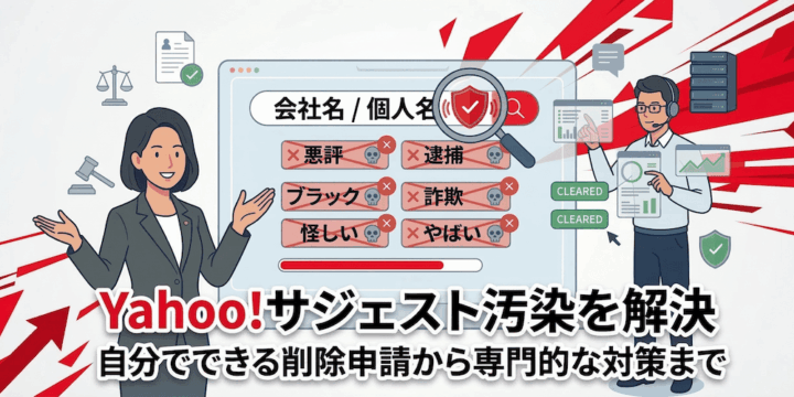 【弁護士監修】Yahooサジェスト削除方法｜汚染を最短で消す最新対策